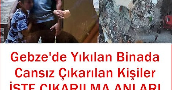 Gebze'de Binadan çıkarılanlar 