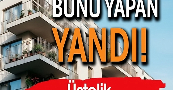 Apartmanda bunu yapan yandı