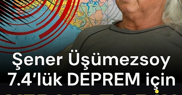 Deprem 7 büyüklüğünde olacak