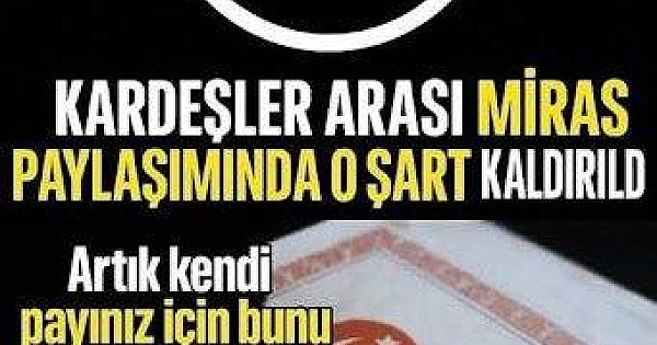 Kardeşler arası miras paylaşımı 