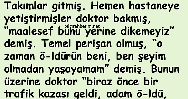 Temel'in işteki kazası