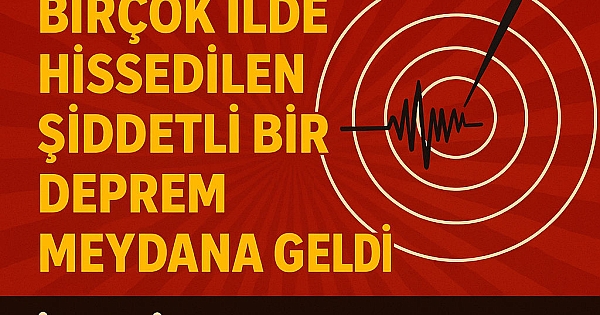 AFAD az önce duyurdu