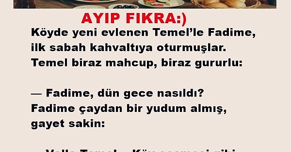 Bu senenin en komik fıkrası