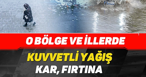Meteoroloji'den sel ve hortum uyarısı!