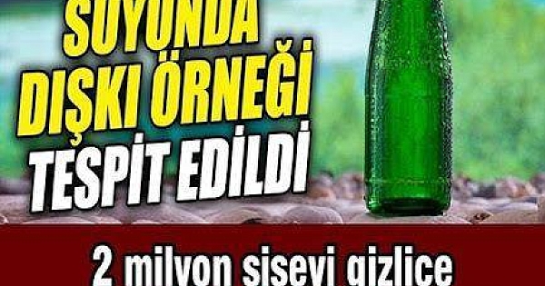 ÜNLÜ MADEN SUYU TOPLATILIYOR