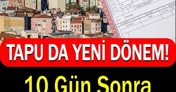 Tüm tapu sahiplerine duyuru 