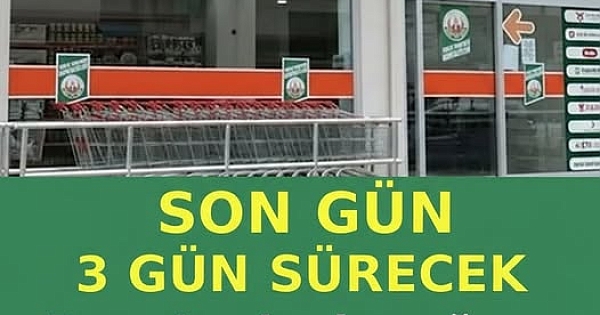 3 GÜN BOYUNCA İNDİRİM