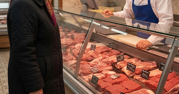 Her Gün 40 Kilogram Et Alan 70 Yaşındaki Emekli Kadın 