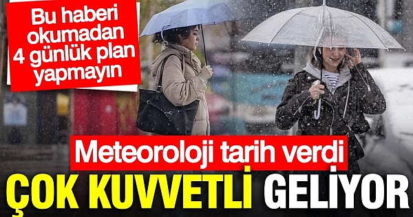 Kar ve sağanak yağış geliyor 