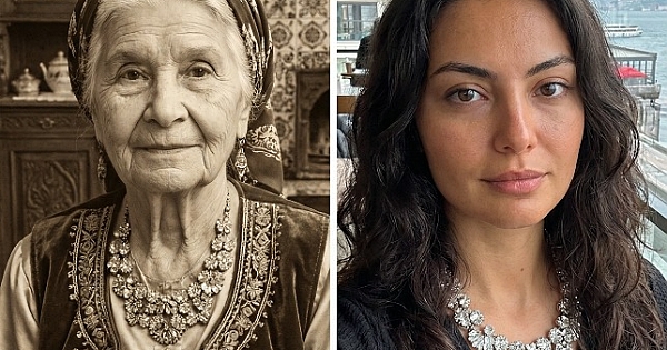 Rahmetli büyükannemin eski kolyesi 