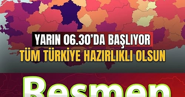 Yarın başlayacağı açıkladı