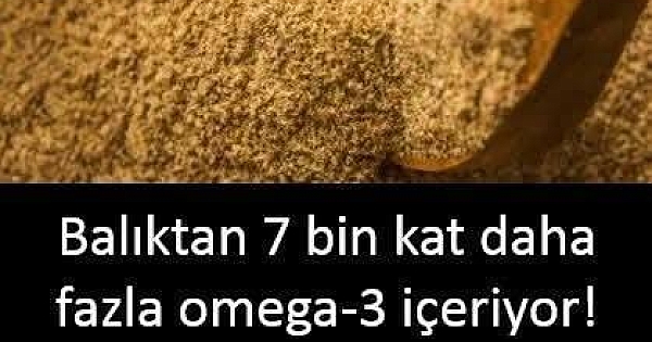 Balıktan 7 bin kat daha fazla omega3 içeriyor! 