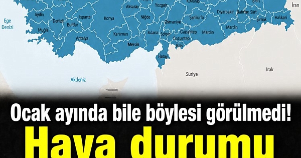 Hava durumu 'yok artık' dedirtti 