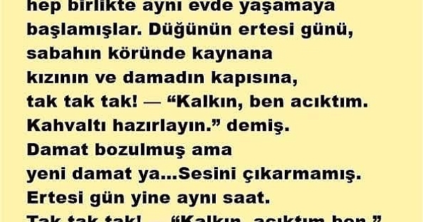 İç güveysi damadın zor günleri