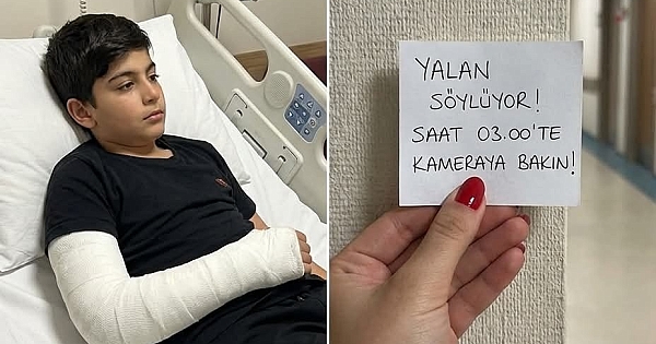 Ona bakmak için hastaneye gittim