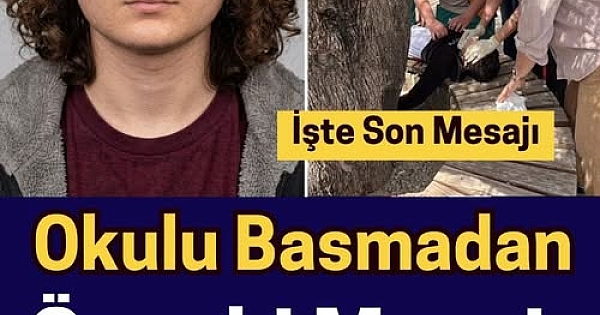 Saldırganın okulu basmadan önce 