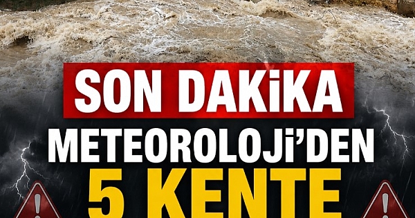 Tüm yurtta sağanak,5 kentte sel