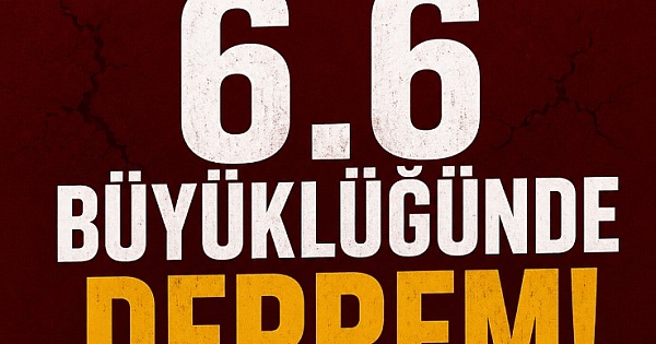 6.6 şiddetinde deprem