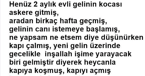 Henüz 2 aylık evli gelinin kocası askere gitmiş 