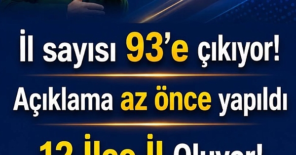 İlçeler Bu Habere Sevinecek 
