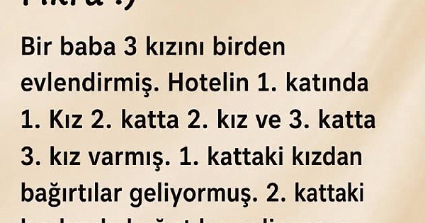 Bir baba 3 kız 