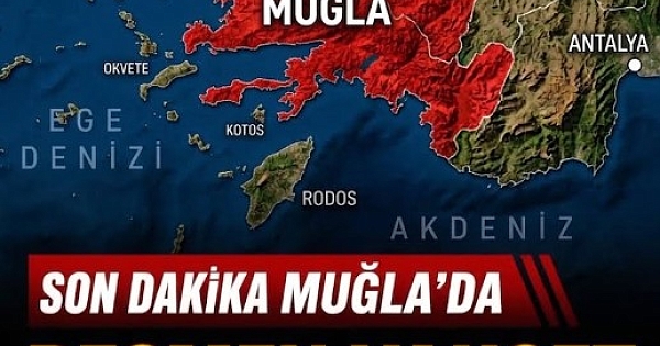 Muğla'da yaşanıyor