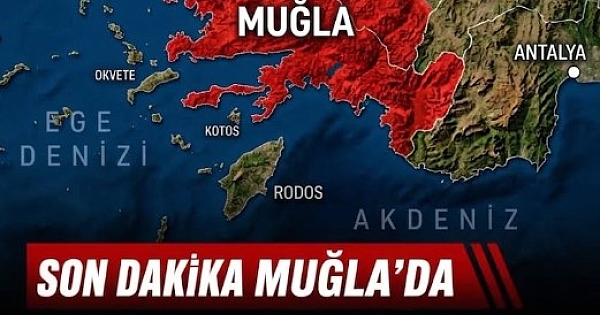 Muğla ilinde yaşandı