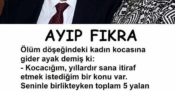 Ö’lüm döşeğindeki 