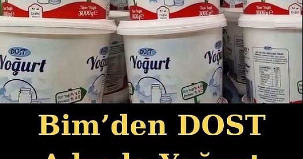 BİM’den Dost yoğurt 
