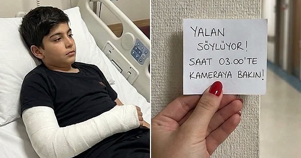 Ona bakmak için hastaneye gittim 