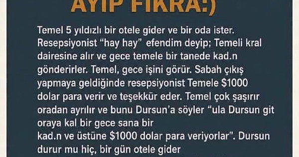 Fıkraya bayıldım