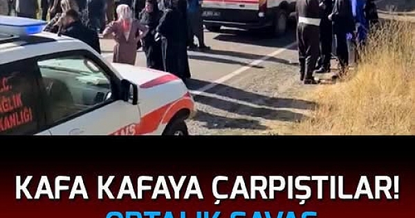 Kafa kafaya çarpıştılar 