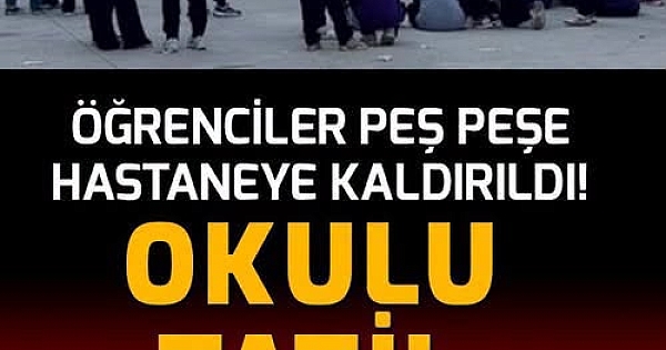 Öğrenciler hastaneye kaldırıldı