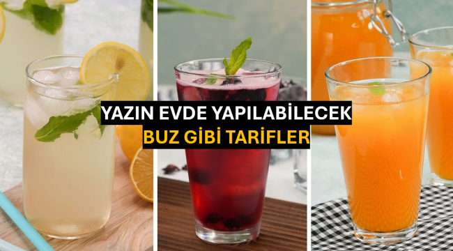 Yazın Evde Yapılabilecek Buz Gibi Tarifler